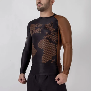 Quick Dry Long Sleeve Swim <b>Shirt</b> Chlorine Resistant Rashie Upf50+ Rashguard Men's Surfing Rash Guard - Product Image 4