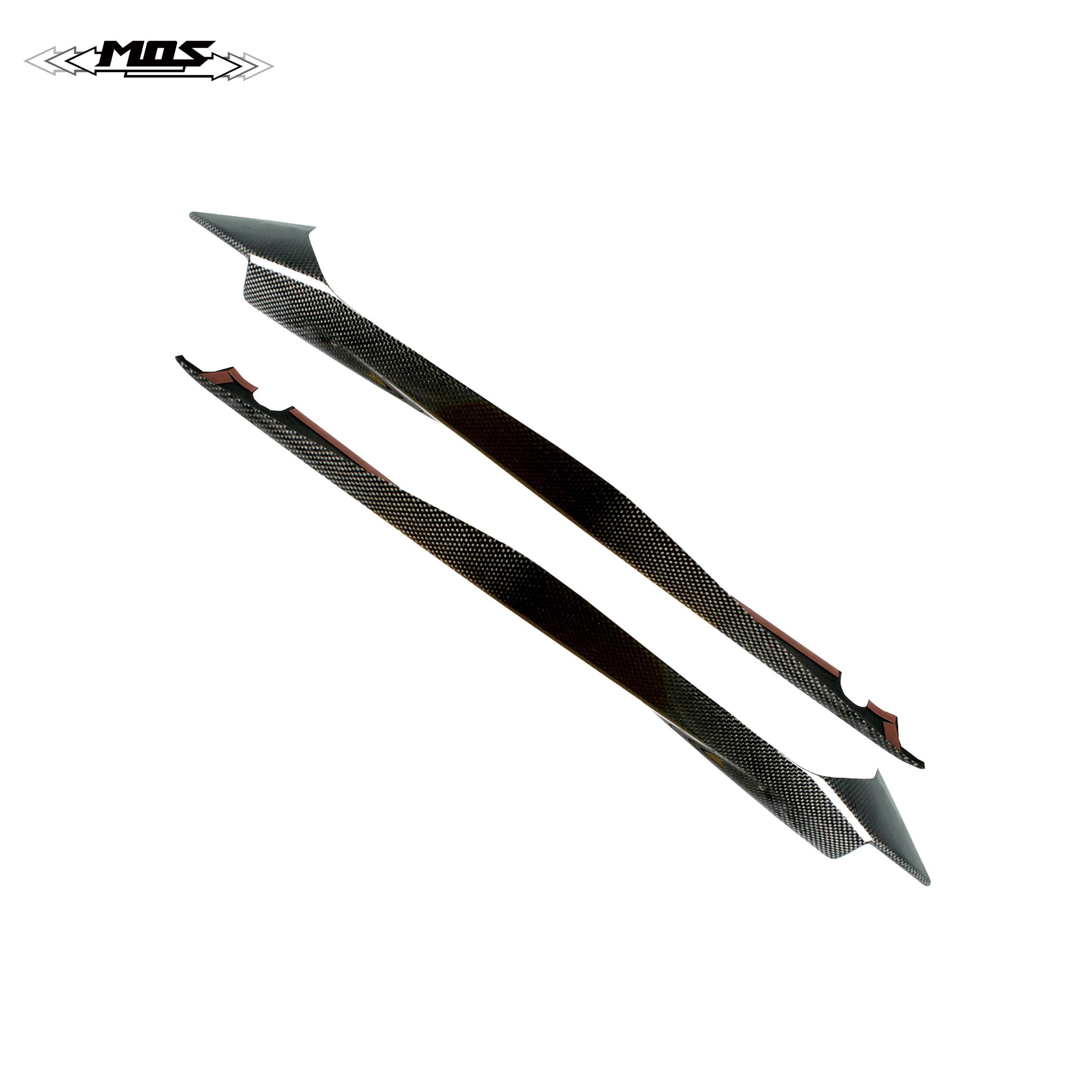 MOS Carbon Fiber Taillight Side Covers in Twill Weave for Yamaha Motorcycle YZF-R3 YZF-R25 2015-2020