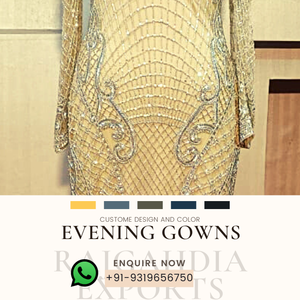 Robe de soirée de forme sirène pour femme, tenue de bal de fin d'année, longue, dorée, à paillettes, personnalisée - Product Image 5