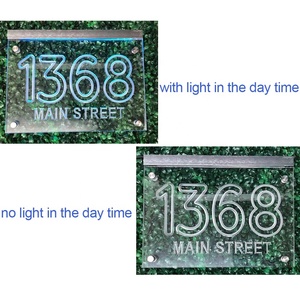 Señal <span class=keywords><strong>de</strong></span> número <span class=keywords><strong>de</strong></span> casa iluminada personalizada, acrílico, para sala <span class=keywords><strong>de</strong></span> juegos - Product Image 4