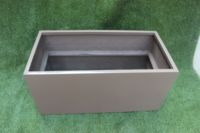 Ensemble de pots de jardin classiques verticaux carrés KNT Designer pour intérieur/extérieur, attrayants, légers, en fibre de verre incassable