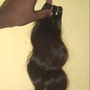 Tissage de cheveux bruts humains pouvant être blanchis. Extension de cheveux la plus vendue. Tissage de cheveux bruts de temple d'Inde. - Product Image 1