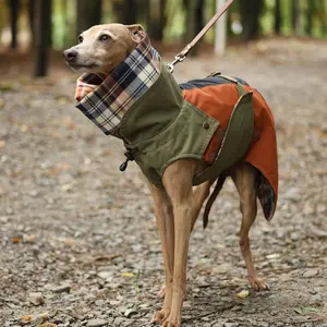 Qiqu Pet Supplies Custom New Designer Hund Wasserdichter Regenmantel Dark Academia ALL für italienische Windhund Whippet iggy Jacket Coat