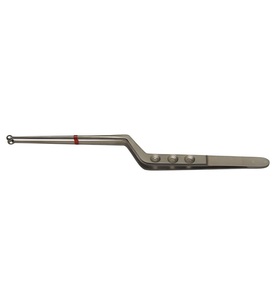 Pinza en forma de bayoneta Yasargil, punta de 0,9mm, 18cm de longitud - Product Image 2