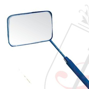 Extensión de pestañas de acero inoxidable de alta calidad, espejo Rectangular en Color azul, Etiqueta Privada, espejo de pestañas con mango - Product Image 3