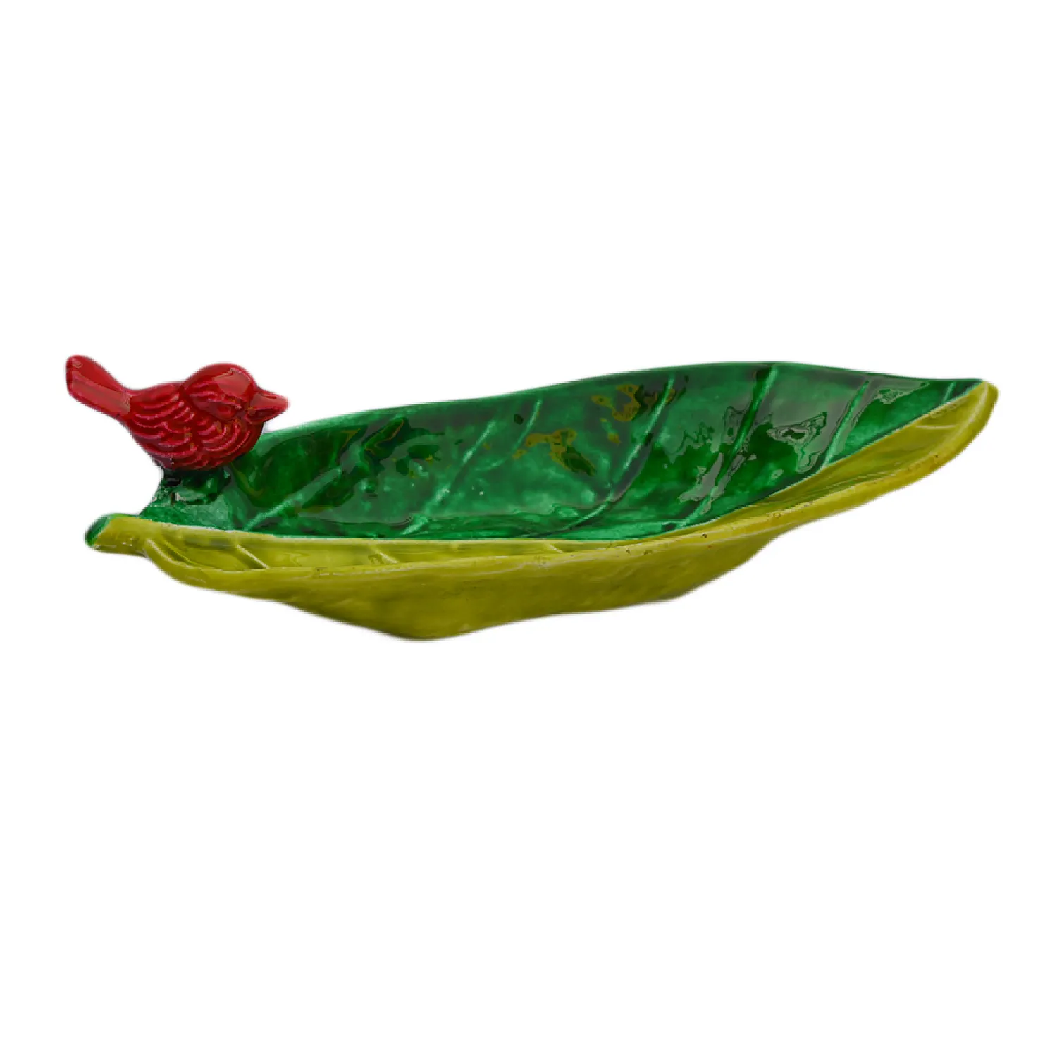 Best For Hotel Tableware Decorative Mixed Bowl Design With Bird Setting On The Leaf Shaped Stylish Storage Bowl