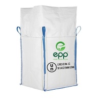 Sacs de conteneurs pour marchandises dangereuses en PP, format Jumbo, 1 tonne, 1m, respirants, facteur de sécurité 5:1