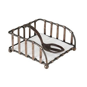 Fabuleux Design Porte-Mouchoirs À La Main Fer Noir Couleur Porte-Serviettes Pour La Maison Hôtel Et Restaurant Utilisation - Product Image 1
