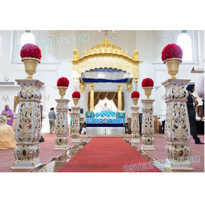 Real de la boda Punjabi pasarela pilares boda evento pasarela decoración tradición Punjabi cultivadas de la boda entrada - Product Image 1