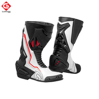 Top qualité cuir vitesse motard vêtements de sport moto bottes Offre Spéciale course moto chaussures moto Auto course porter des bottes