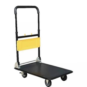 สีเหลืองและสีดำรถบรรทุกมือแพลตฟอร์ม - Product Image 1