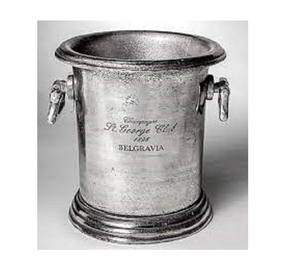 Enfriador de Vino Antiguo de Metal, Hecho de Aluminio Fundido, Cubo de Vino Redondo, Recipientes Grandes para Bebidas, Accesorios para Bar - Product Image 1