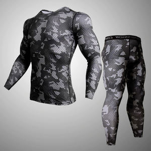 Wholesale Compression Pants Shirt Top Long Sleeve <b>Jacket</b> Set Suit Face Cover Gym Fitness Sets 5Pcs Men's <b>Workout</b> Clothes - Product Image 6