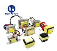 Transformateur toroïdal monophasé en acier au silicium de forme EI, 50/60Hz, tension de sortie personnalisable