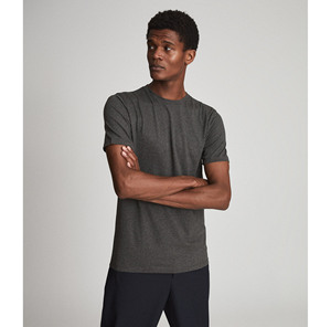 Camiseta con logotipo personalizado para hombre, camiseta informal lisa al por mayor para hombre con posición frontal del logotipo - Product Image 2