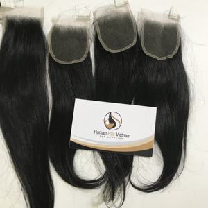 Lace Closure lisse non traité et 100% naturelle, cheveux vierges crus et lisses, haute qualité, 4x4, Hd, sans perte, ne s'emmêlent pas - Product Image 6