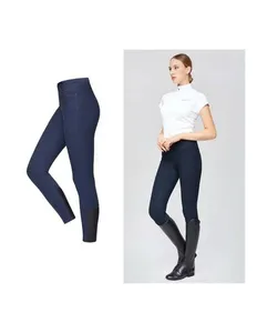 Leggings équestres en gros de haute qualité pantalons de cheval durables collants d'équitation de sport pantalons culottes d'impression en silicone cheval - Product Image 4