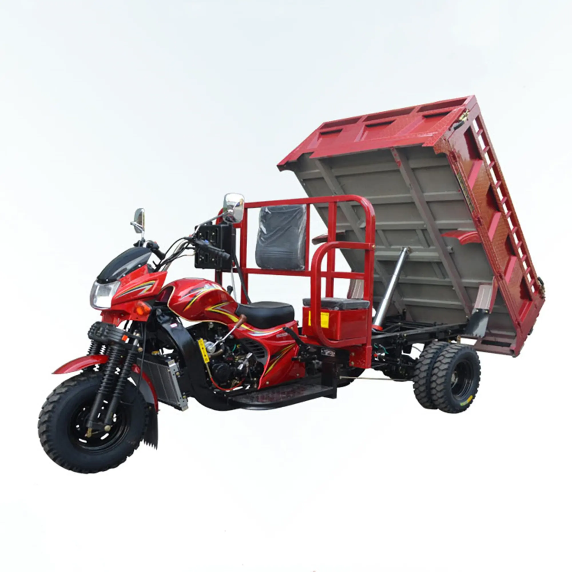 Triciclo de carga motorizado/van cargo, uso adulto para carregamento, triciclo, motocicleta, cinco rodas, carga, triciclo com descarga