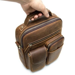 MBF-0402 personnalisé sac à bandoulière tactique étanche pour hommes bonne qualité nouveau Design en cuir véritable doublure en cuir de vache matériel - Product Image 2