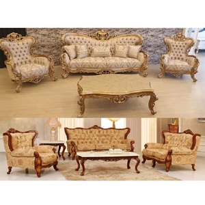 Juego de Sofás de Madera de Teca de Estilo Moderno Europeo para Sala de Estar - Tamaño y Diseño Personalizables - Product Image 1