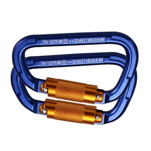 ADELA CE Certified Heavy Duty Aluminum Alloy Twist Lock <b>Carabiner</b> for Aerial Work Fall Protection - Product Image 2