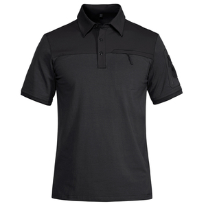 100% algodón hombres Casual Slim Fit para Polo patrón sólido con logotipo personalizado cuello de botón manga corta característica antiarrugas - Product Image 2