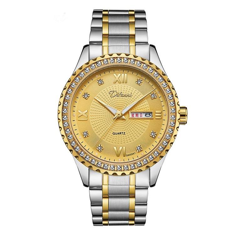 two tone with gold dial