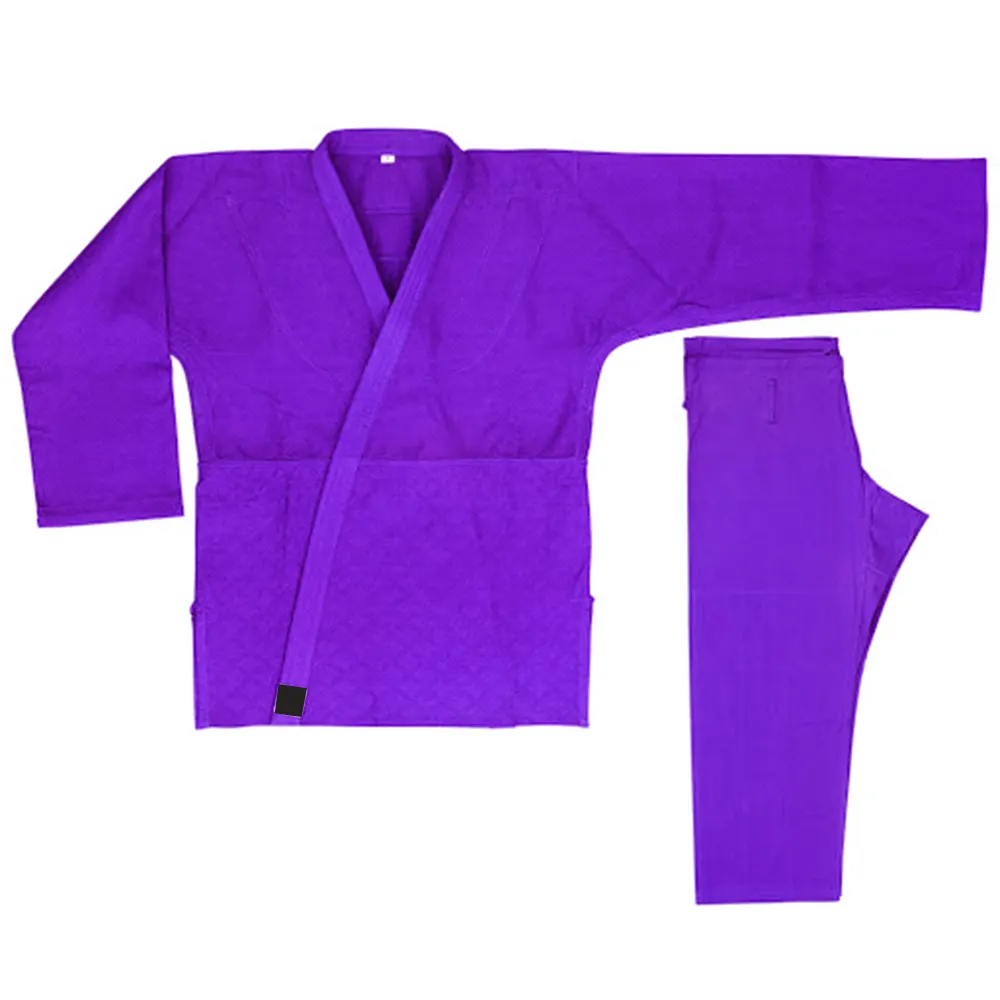 ชุดคาราเต้ทำจากผ้าฝ้าย,ชุดคาราเต้สีม่วงสำหรับผู้ชายปี2022