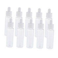 Nouvelle bouteille d'huile essentielle en plastique PETG 10 ml 15 ml 20 ml 30 ml 40 ml 50 ml avec compte-gouttes