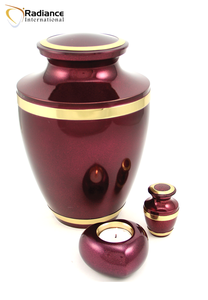 Urne funéraire artisanale en métal pour cendres humaines adultes, urne commémorative décorative, conteneur funéraire au design personnalisé - Product Image 3