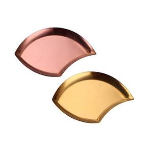 Plat de service en aluminium en forme de feuille en vrac, couleur or, qualité supérieure, taille et forme personnalisées, plat de service en forme de feuille - Product Image 6