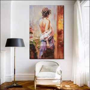 Pintura al Óleo Abstracta de Mujer Desnuda, Pintura al Óleo de la Espalda de una Hermosa Chica para Decoración de Pared de Sala de Estar, Cuadros, Venta al por Mayor de Fábrica - Product Image 6