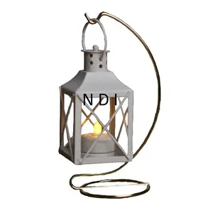 Домашний декоративный подсвечник-фонарь для праздничного украшения стильная свеча металлический фонарь по оптовой цене