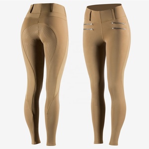 PIHA SPORTS Summer Ladies Riding Leggings Premium Comfortable Pull-On Sticky <b>Bum</b> Anti-Bacterial Breathable Spandex/Polyester - Product Image 1
