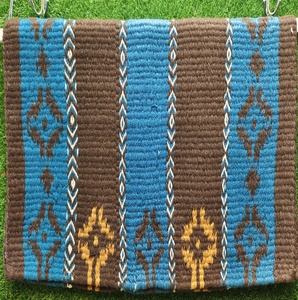 Manaal Enterprises Reya New Zealand Wool Western Saddle Blanket Top <b>Felt</b> Pad Sensor Flex Size 35" L x 38" W x 1" <b>Thickness</b> MO01 - Product Image 1
