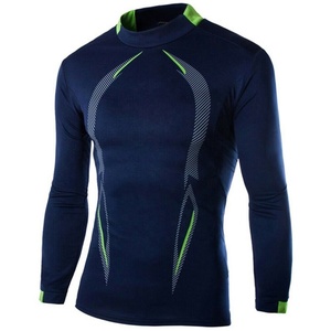 T-shirt de compression à manches longues pour homme 2026 – Couche de base en Spandex/Polyester, protection UV et respirant pour la course et l'entraînement en salle de sport - Product Image 1