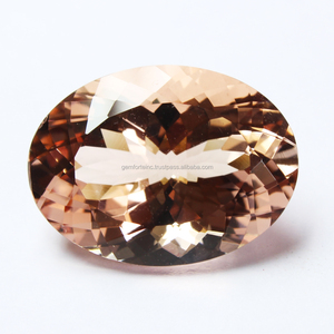 Morganite facettée de forme ovale, taille personnalisée, pierre semi-précieuse naturelle, pierre précieuse en vrac pour la fabrication de bijoux, anneaux, pendentifs, morganite - Product Image 2