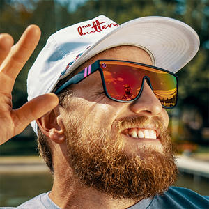 LMA Fashion Design Colorful Square Big Frame Shades Custom Luxury Brand Women UV400 Flat <span class=keywords><strong>Top</strong></span> Sunglasses 2024 High Quality - Product Image 1