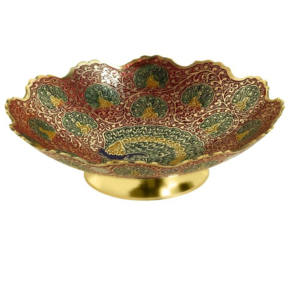 Cuenco de latón para almacenamiento de frutas, tazón de latón hecho a mano, bonito diseño para vajilla - Product Image 1
