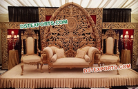 Elegant Wedding Backstage Fiber Frames Decor Lovely Wedding Stage Backdrop Frames Dreamy Wedding Big Fiber Frames Decor