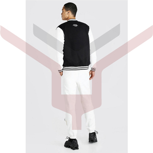 Chaqueta Universitaria de Alta Calidad con Diseño de Parche Bordado Personalizado, Chaqueta de Béisbol de Lana y Cuero para Equipos y Escuelas - Product Image 2