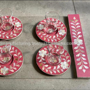 Bandeja acrílica con servicio de café, té y Perla Madre, mad de la India, mejor para regalar gifs Eid especial - Product Image 2