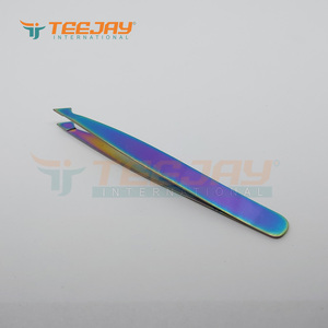 แหนบถอนขนตา,อุปกรณ์ถอนขนตาไทเทเนียมสีรุ้งขนาด9.5ซม. - Product Image 5