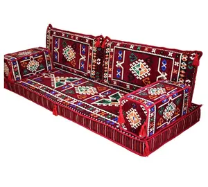 The most Arabic Floor Seating Oriental Floor Seating | 190*70cm | 5 Piece | Empty Case Set