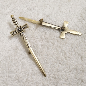 Broadsword Claymore Sword Masonic <b>Head</b> Kilt Pin HIGHLAND CLAYMORE BROADSWORD KILT PIN TT-7137 - Product Image 5