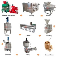 Machine de broyage et de fabrication entièrement automatique pour tahini, beurre de sésame, beurre de cacahuète croustillant, pistache, noix de cajou et cacahuète