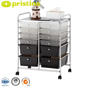 SALE eBay household storage MIT wholesale Taiwan furniture Manufacturer trolley cabinet 12 tier plastic storage drawer cart