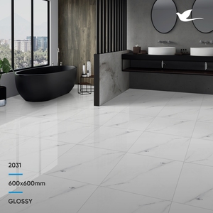 Baldosas pulida de porcelana vitrificada blanca de ónix simple más baratas de fabricación india del fabricante líder - Product Image 3