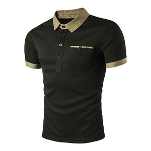 Polo de manga corta para hombre, ropa de negocios informal, 100% de algodón, de último diseño - Product Image 1
