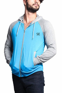 Sudadera con capucha para hombre, prenda deportiva ajustada con media cremallera y diseño a la moda, precio barato - Product Image 2